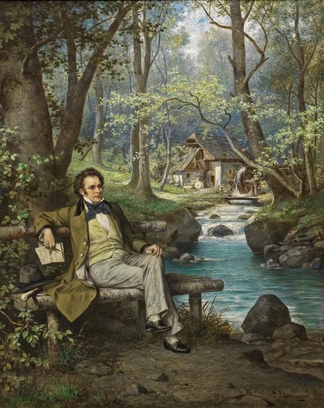 Carl Schweninger II - Franz Schubert in posa pensierosa
